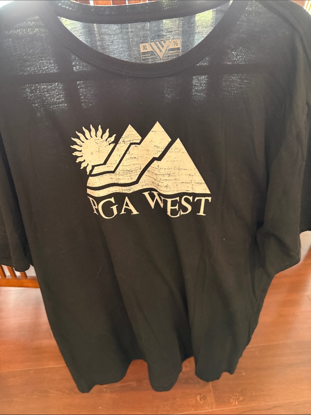 PGA West Men's Black Short Sleeve Graphic Tee